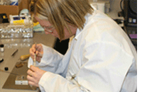 lady in lab
